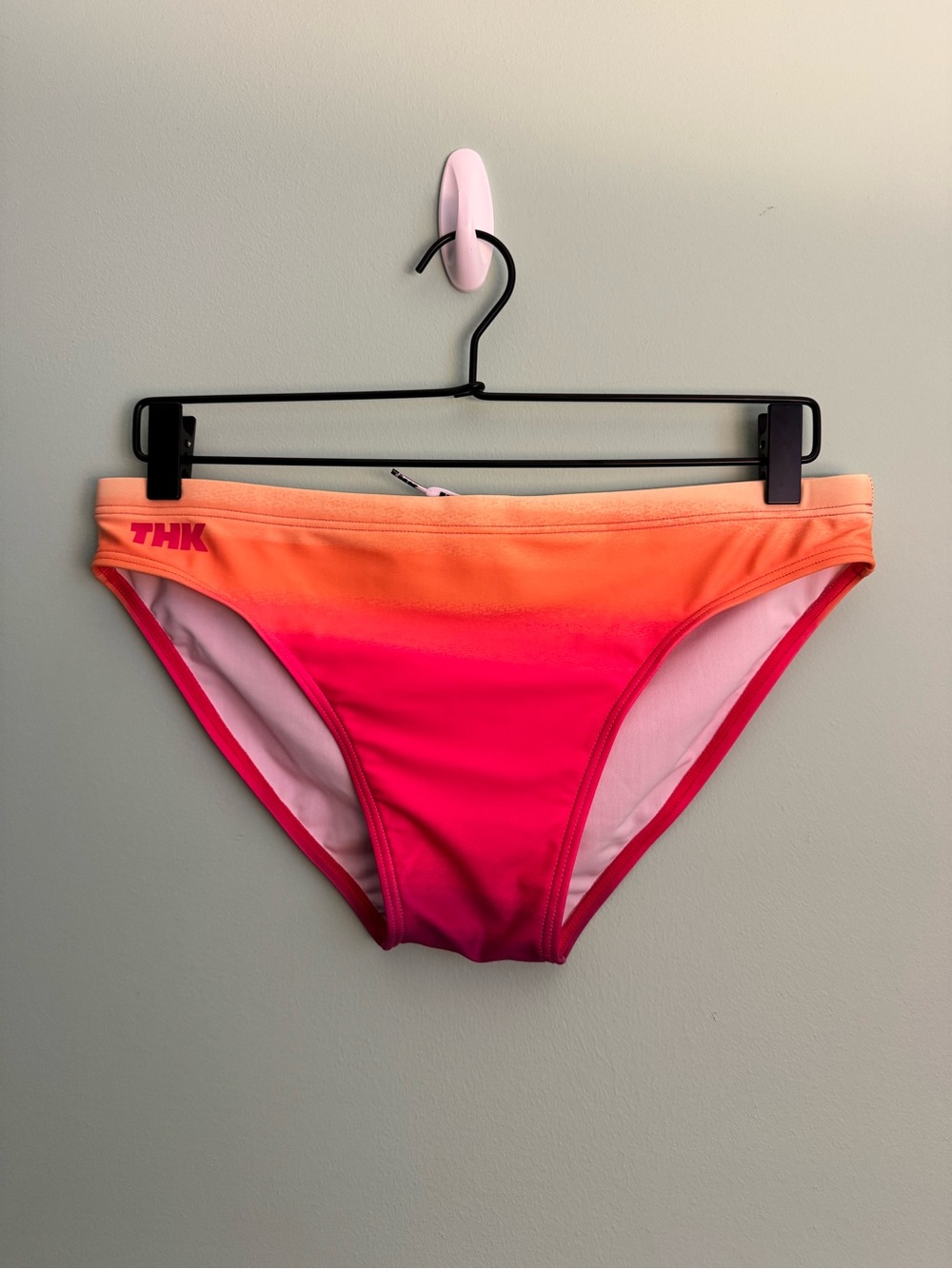 Men’s THK Swim Brief in Orange/ Red Ombré Gradient (Sunrise) - Size M (30-32)